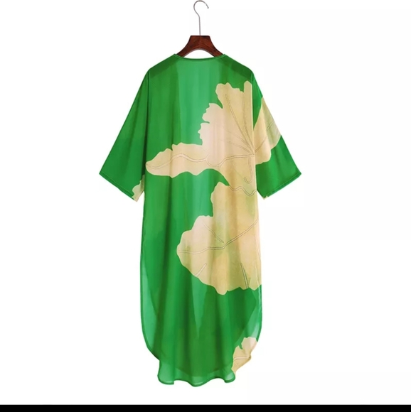 NWT Suit Tropical Pants & Shiphone Kimono Duster Beach Cover Up. XL - Picture 10 of 14